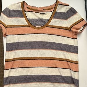 Madewell Scoop Neck Striped T Shirt